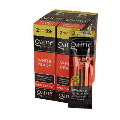 Garcia y Vega Game Cigarillos White Peach 30/2 - CI-GCI-WPUP99