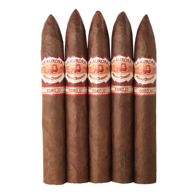 La Aurora 110th Anniversary Corojo Belicoso 5 Pack CI-LO1-BELN5PK La Aurora 110th Anniversary Corojo Belicoso 5 Pack-CI-LO1-BELN5PK - 400