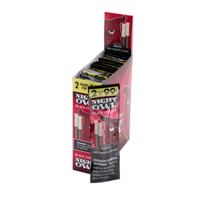 Night Owl Black Cherry 15/2 Pipe Cigar Plastic Tip CI-NOW-BCHERRY Night Owl Black Cherry 15/2 Pipe Cigar Plastic Tip-CI-NOW-BCHERRY - 400