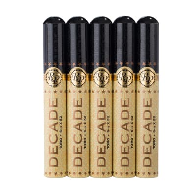 Rocky Patel Decade Toro Tubos 5 Pack CI-RPD-TORTN5PK Rocky Patel Decade Toro Tubos 5 Pack-CI-RPD-TORTN5PK - 400