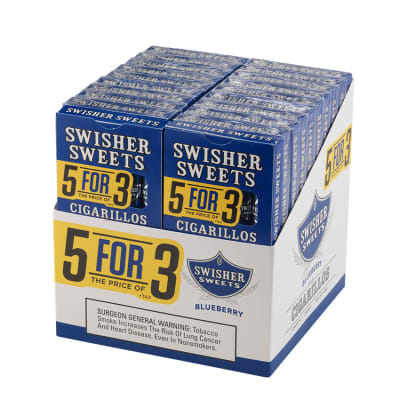 Swisher Sweets Cigarillos 5 for 3 Blueberry 20/5 - CI-SWI-53BLUE