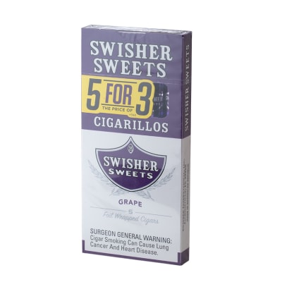 Swisher Sweets Cigarillos 5 for 3 Grape (5) CI-SWI-53GRAPZ Swisher Sweets Cigarillos 5 for 3 Grape (5)-CI-SWI-53GRAPZ - 400
