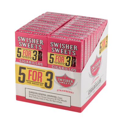 Swisher Sweets Cigarillos 5 for 3 Strawberry 20/5 CI-SWI-53STRW Swisher Sweets Cigarillos 5 for 3 Strawberry 20/5-CI-SWI-53STRW - 400