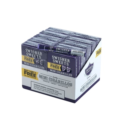 Swisher Sweets Mini Cigarillos B1G1 Grape 10/12 CI-SWI-MGB1G1 Swisher Sweets Mini Cigarillos B1G1 Grape 10/12-CI-SWI-MGB1G1 - 400