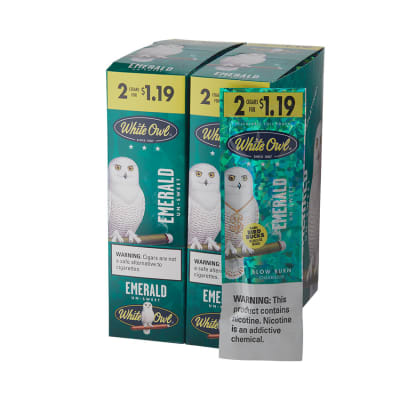 White Owl Foil Fresh 2 for 1.19 Cigarillo Emerald 30/2 - CI-WHI-EMERALD