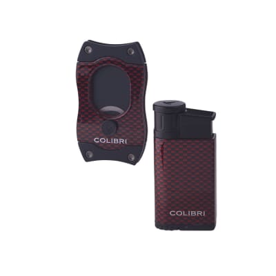 Colibri Red Carbon Fiber Gift Set - GS-COL-520C32