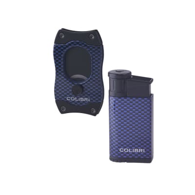 Colibri Blue Carbon Fiber Gift Set-GS-COL-520C33 - 400
