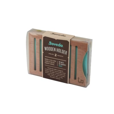 Boveda Spanish Cedar 2pk Stacked Holder - HD-BOV-HOLD2STK