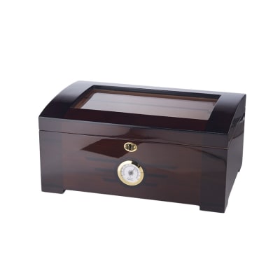 Art Deco 60 Count Beveled Glass Top Humidor - HU-ORL-ARTDECO