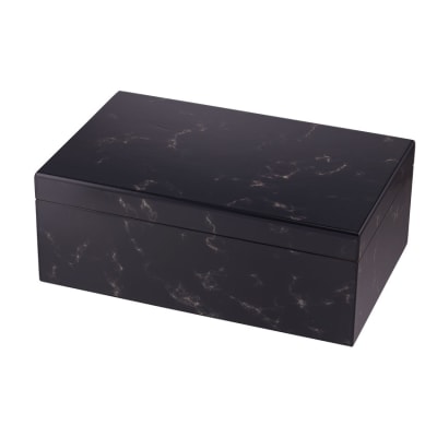 Quality Importers Capri 25 Count Black Marble Humidor HU-QIT-CAPBLK Quality Importers Capri 25 Count Black Marble Humidor-HU-QIT-CAPBLK - 400
