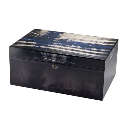 Quality Importer Blue Line PD 100 Count Humidor - HU-QIT-PDLG