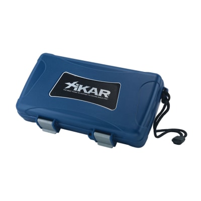 Xikar 5 Count Cigar Humidor Blue - HU-XTM-205BLXI