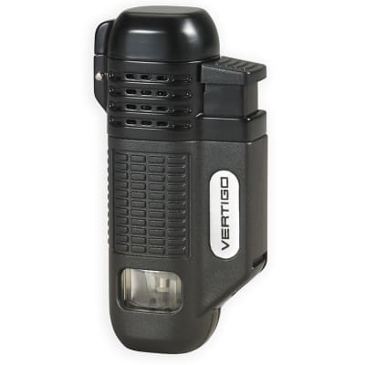 Vertigo Equalizer Quad Flame Lighter Black LG-VRT-EQUABK Vertigo Equalizer Quad Flame Lighter Black-LG-VRT-EQUABK - 400