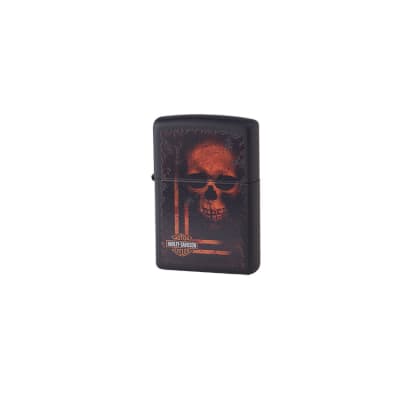 Zippo Black Harley Skull LG-ZIP-29654 Zippo Black Harley Skull-LG-ZIP-29654 - 400