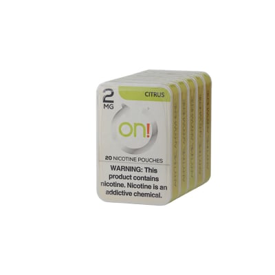 ON! Citrus 2MG (5 Tins) NP-ON!-CIT2MG ON! Citrus 2MG (5 Tins)-NP-ON!-CIT2MG - 400