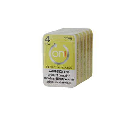ON! Citrus 4MG (5 Tins) NP-ON!-CIT4MG ON! Citrus 4MG (5 Tins)-NP-ON!-CIT4MG - 400