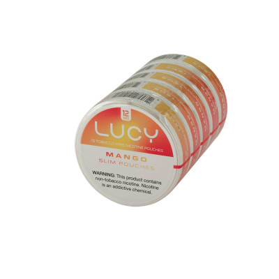 Lucy Slim Pouch 12mg Mango 5 tins-NP-SLP-MANGO12 - 400