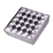 AT-QIT-GRID Polished Metal Grid Ashtray - Click for Quickview!